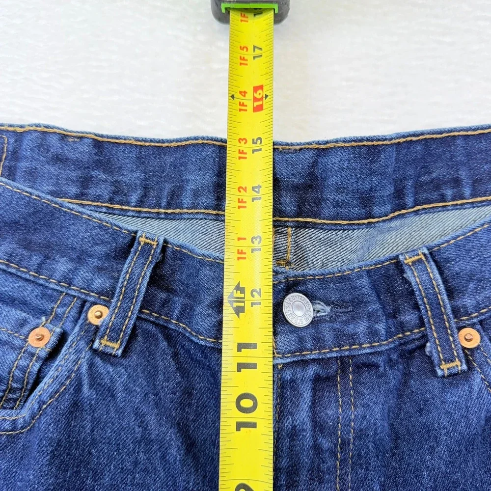 Levis 550 Relaxed Fit Tapered Leg Jeans Mens 38x34‎ Dark Wash Indigo Denim Pants
